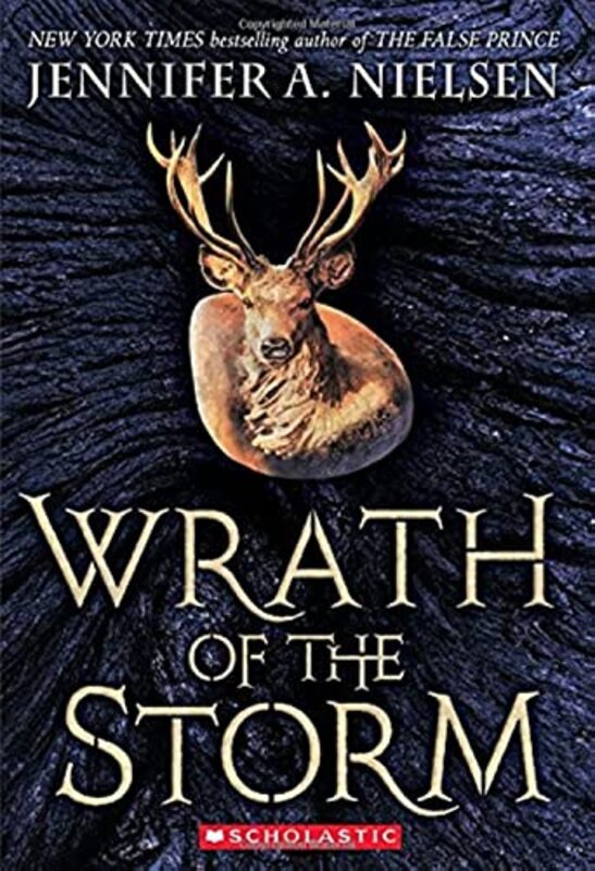 Book cover for "Wrath of the Storm" by Jennifer A Nielsen