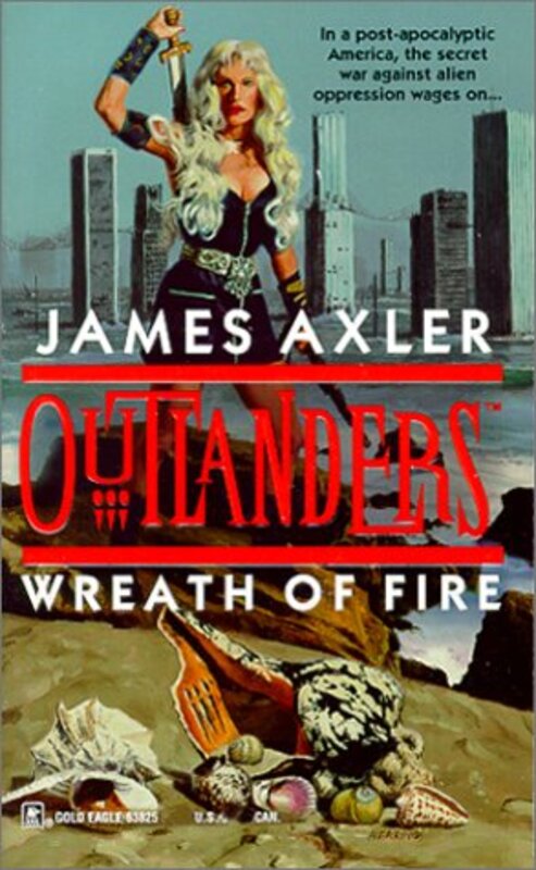 Book cover for "Wreath of Fire" by James Axler