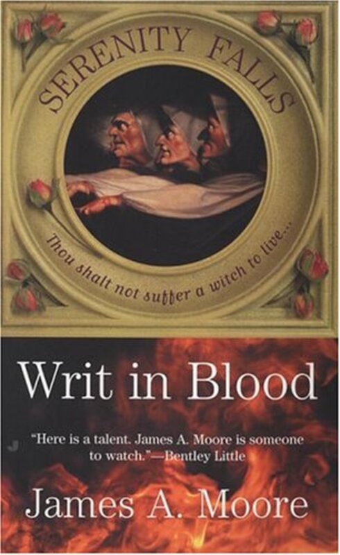 Book cover for "Writ in Blood" by James A Moore