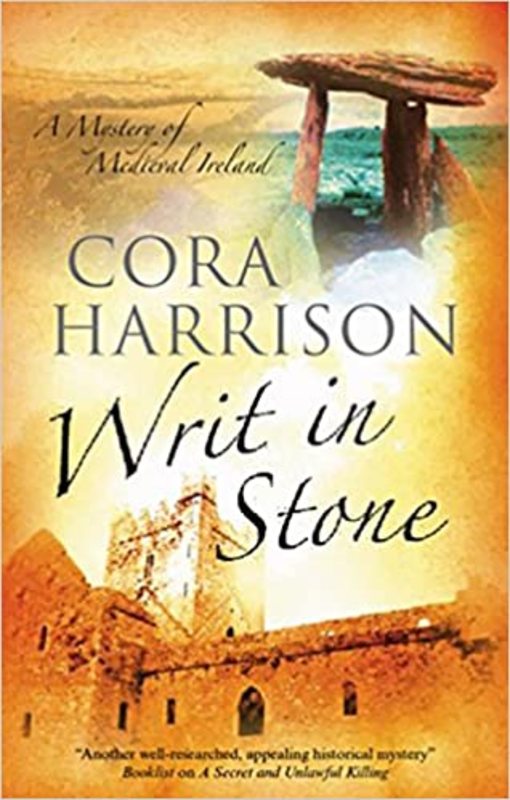 Book cover for "Writ in Stone" by Cora Harrison