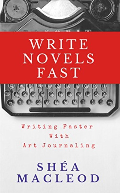 Book cover for "Writing Faster With Art Journaling" by Shea MacLeod