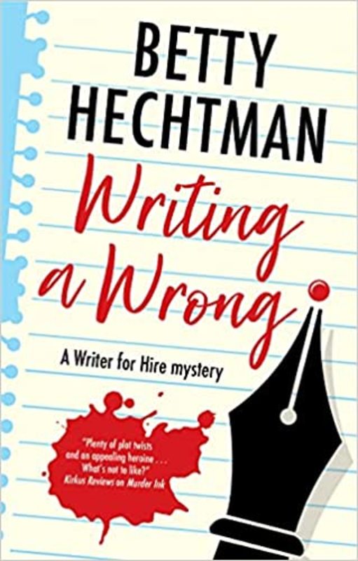 Book cover for "Writing a Wrong" by Betty Hechtman