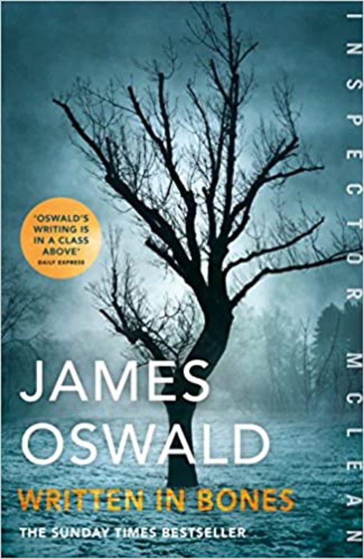 Book cover for "Written in Bones" by James Oswald