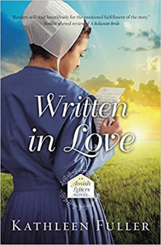 Book cover for "Written in Love" by Kathleen Fuller
