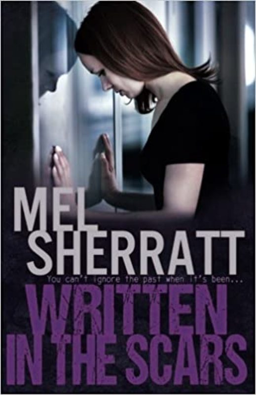 Book cover for "Written in the Scars" by Mel Sherratt