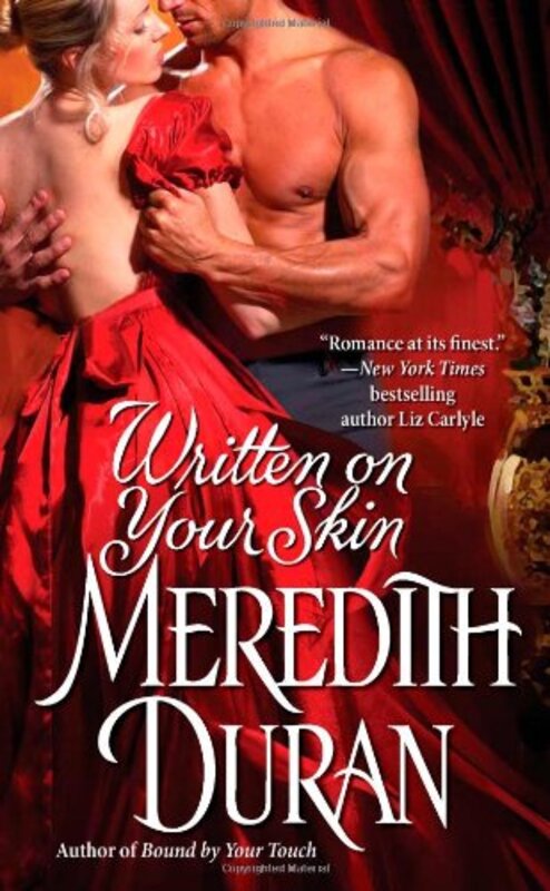 Book cover for "Written on Your Skin" by Meredith Duran