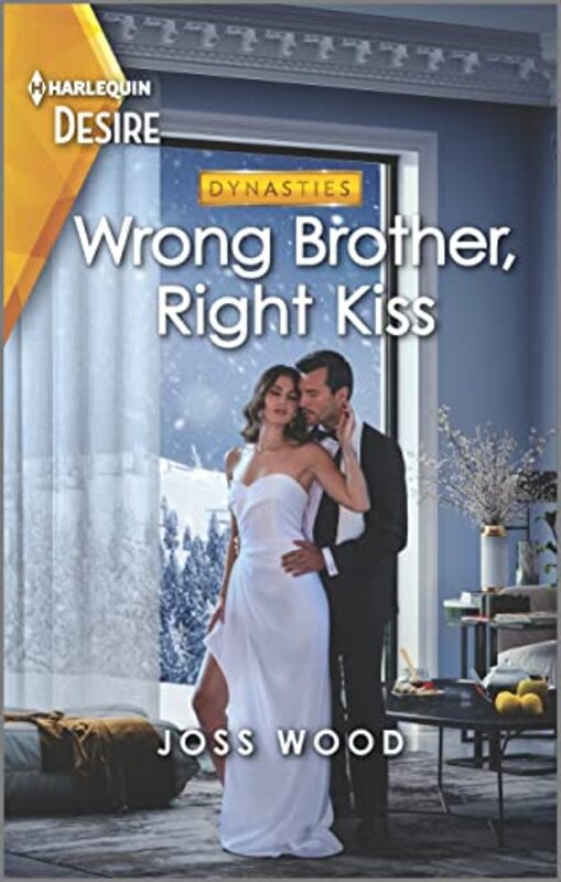 Book cover for "Wrong Brother, Right Kiss" by Joss Wood