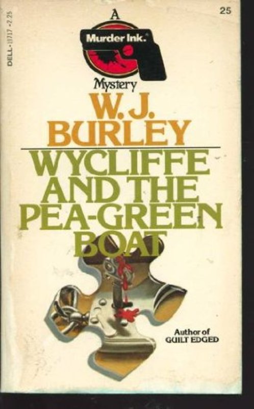 Book cover for "Wycliffe and the Pea Green Boat" by W.J. Burley