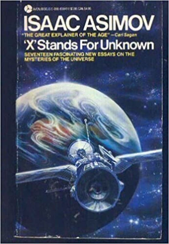 Book cover for "X Stands for Unknown" by Isaac Asimov