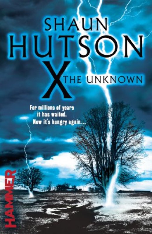 Book cover for "X The Unknown" by Shaun Hutson