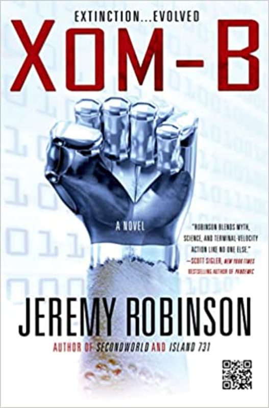 Book cover for "XOM-B" by Jeremy Robinson