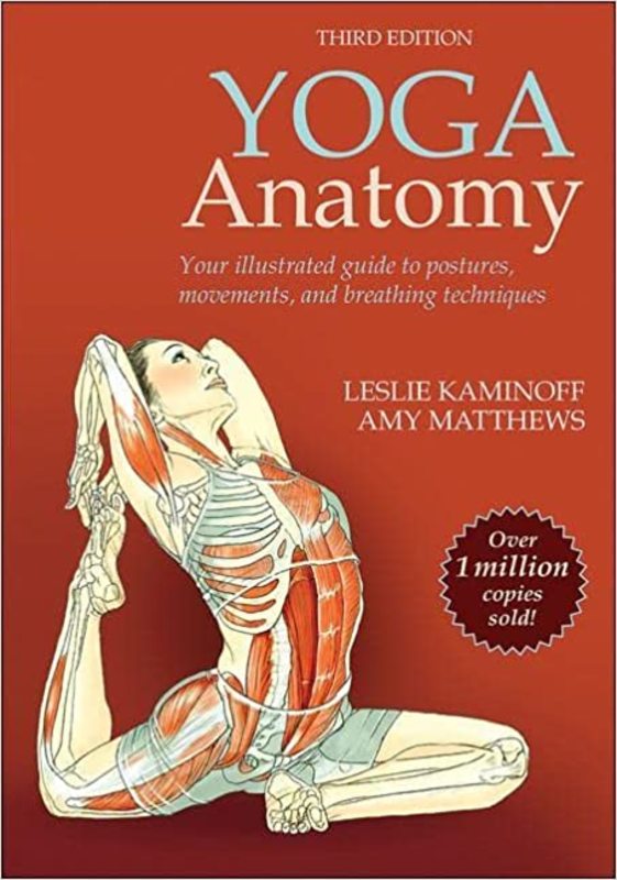 Book cover for "Yoga Anatomy" by Leslie Kaminoff