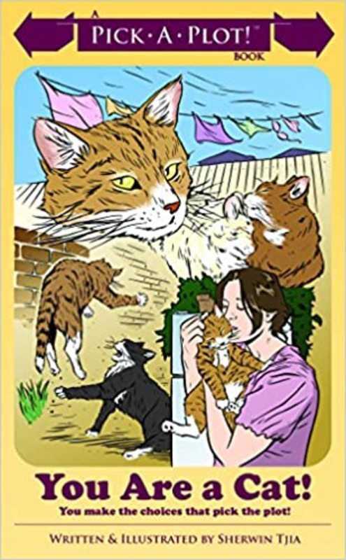 Book cover for "You Are a Cat!" by Sherwin Tija