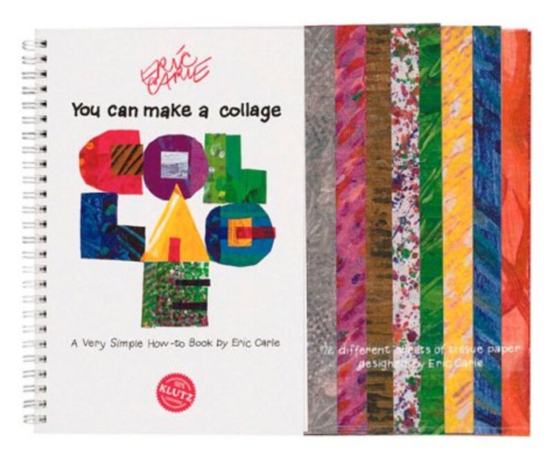 Book cover for "You Can Make A Collage" by Eric Carle
