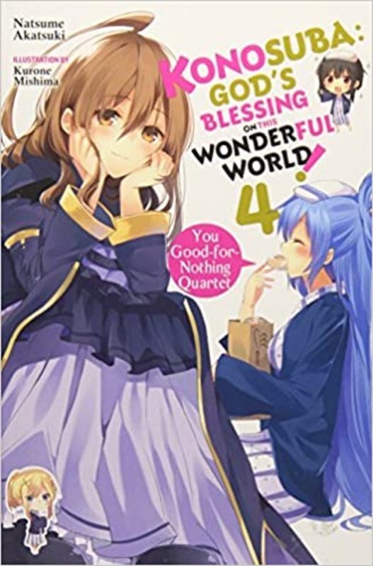 Book cover for "You Good-for-Nothing Quartet" by Natsume Akatsuki