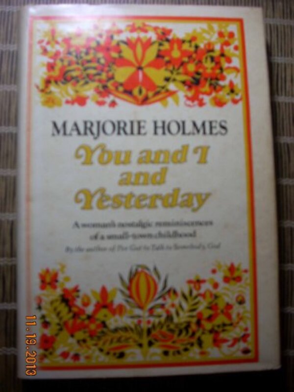 Book cover for "You and I and Yesterday" by Marjorie Holmes