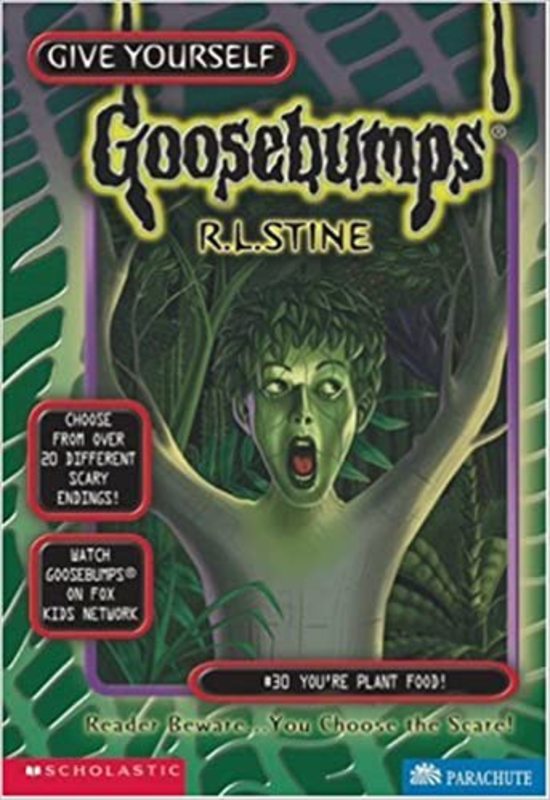 Book cover for "You're Plant Food!" by R.L. Stine