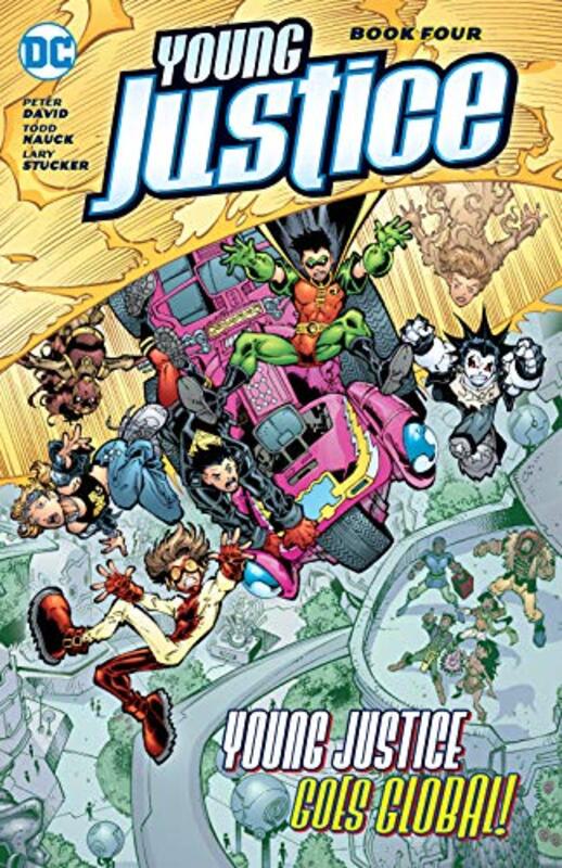 Book cover for "Young Justice, Book Four" by Peter David