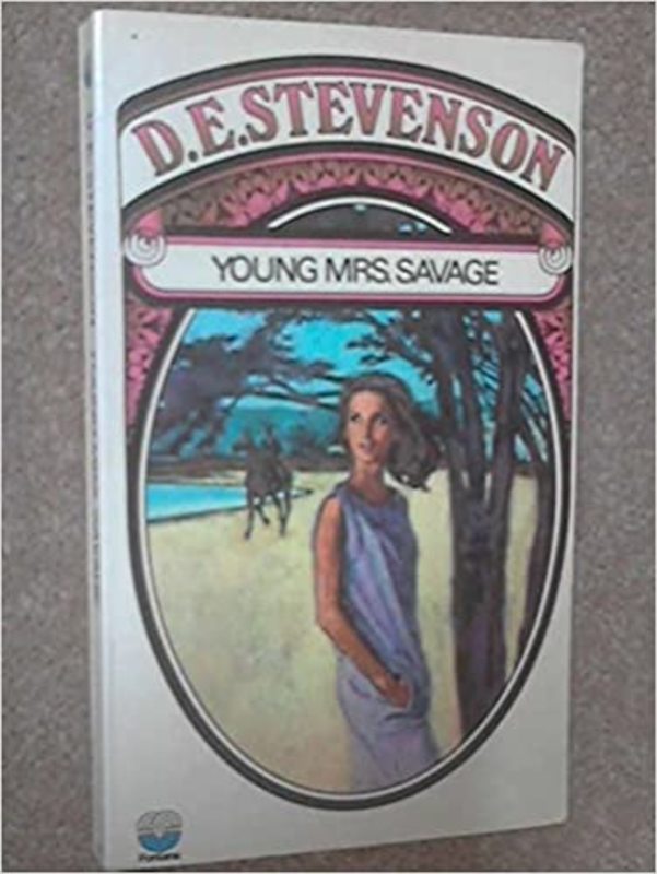 Book cover for "Young Mrs. Savage" by D. E. Stevenson