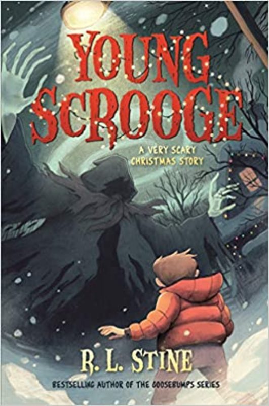 Book cover for "Young Scrooge" by R.L. Stine