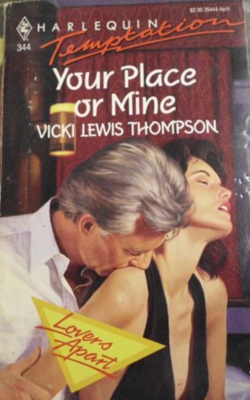 Book cover for "Your Place or Mine" by Vicki Lewis Thompson