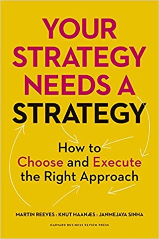 Book cover for "Your Strategy Needs a Strategy" by Martin Reeves