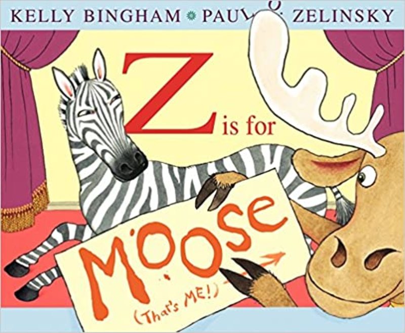 Book cover for "Z Is for Moose" by Kelly Bingham