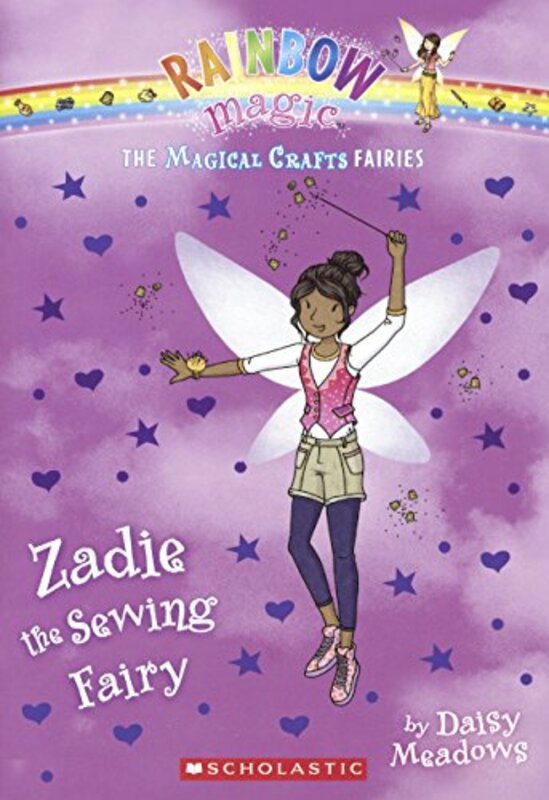 Book cover for "Zadie the Sewing Fairy" by Daisy Meadows