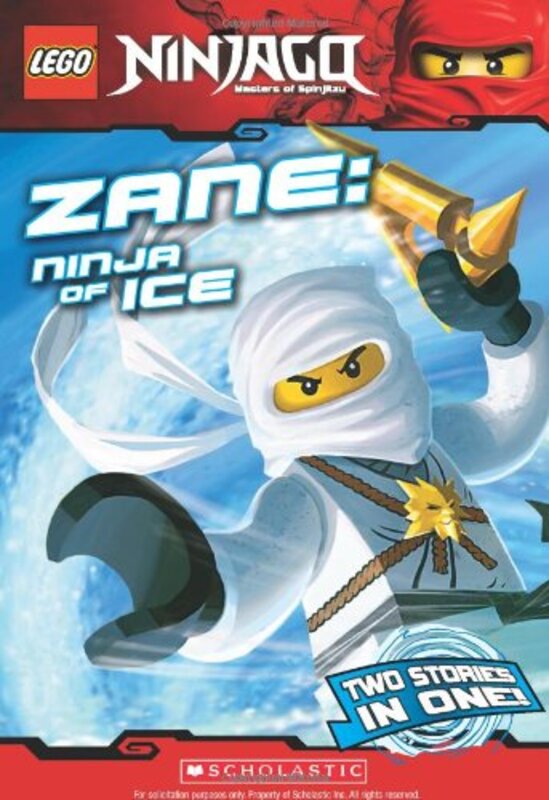 Book cover for "Zane, Ninja of Ice" by Greg Farshtey