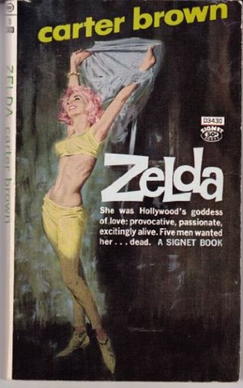 Book cover for "Zelda" by Carter Brown