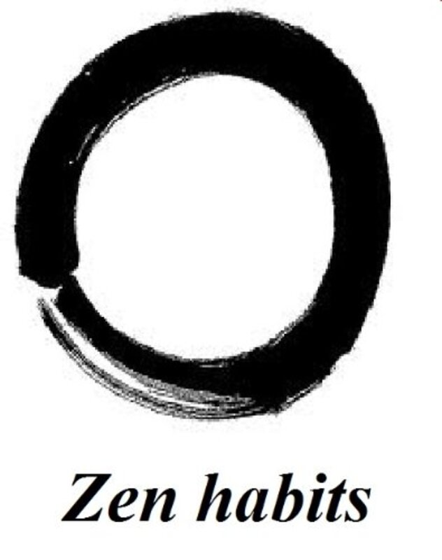 Book cover for "Zen habits"