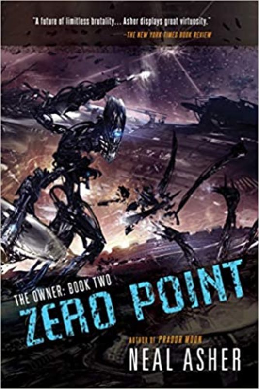 Book cover for "Zero Point" by Neal Asher