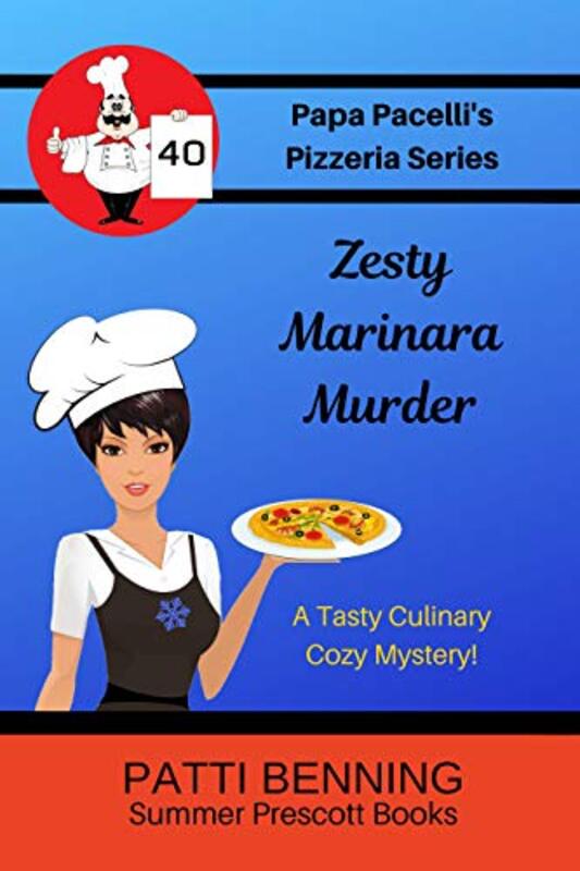 Book cover for "Zesty Marinara Murder" by Patti Benning
