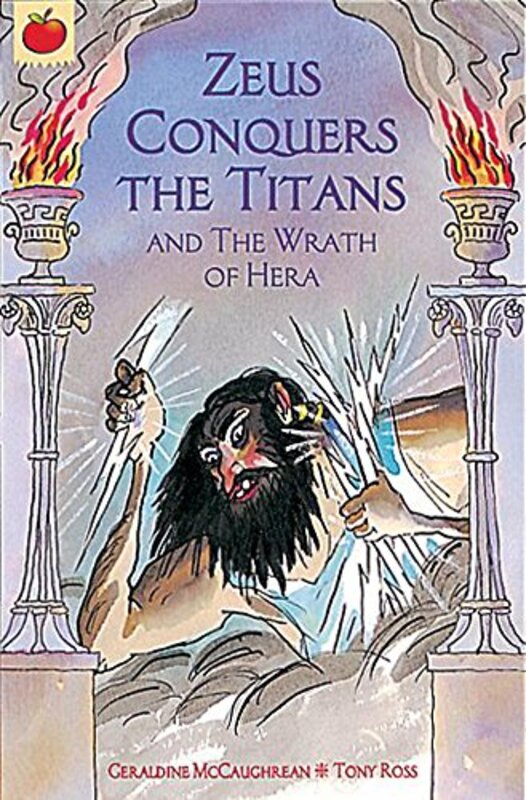Book cover for "Zeus Conquers the Titans" by Geraldine McCaughrean