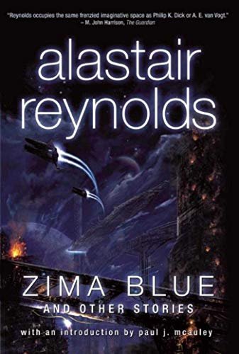 Book cover for "Zima Blue and Other Stories" by Alastair Reynolds