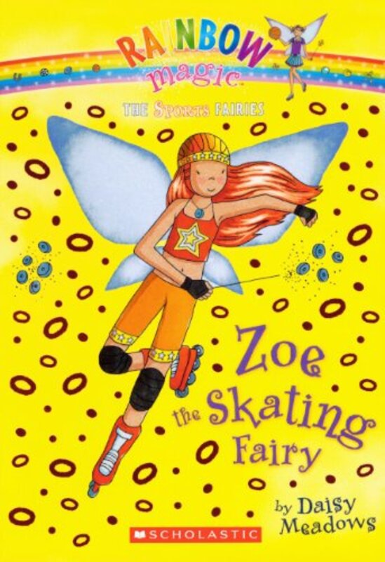 Book cover for "Zoe The Skating Fairy" by Daisy Meadows