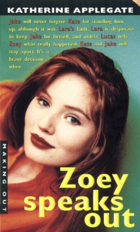 Book cover for "Zoey Speaks Out" by Katherine Applegate