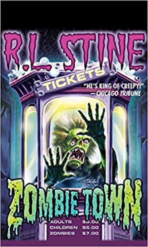 Book cover for "Zombie Town" by R.L. Stine