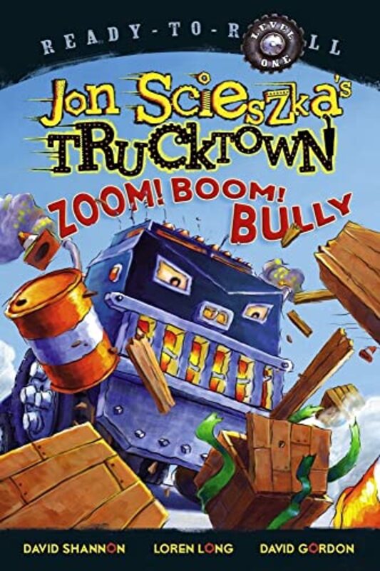 Book cover for "Zoom! Boom! Bully" by Jon Scieszka