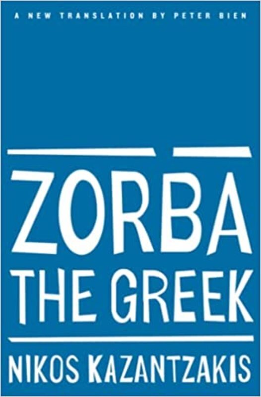 Book cover for "Zorba the Greek" by Nikos Kazantzakis