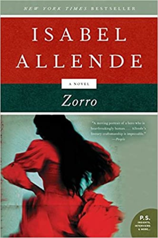 Book cover for "Zorro" by Isabel Allende