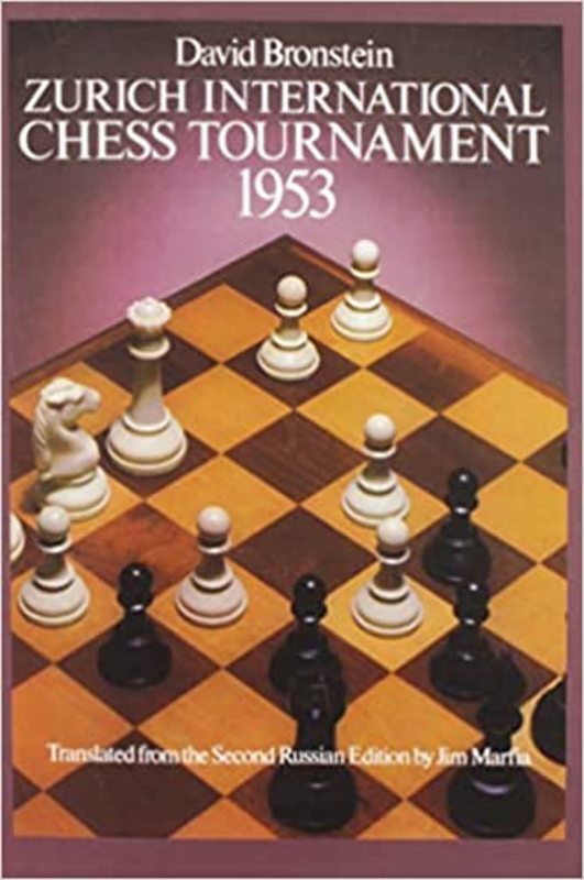 Book cover for "Zurich International Chess Tournament, 1953" by David Bronstein