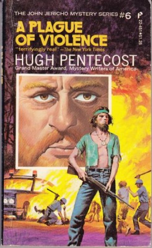 Book cover for "a Plague of Violence" by Hugh Pentecost