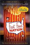 Book cover for "Fast Food Nation" by Eric Schlosser