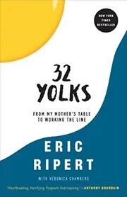 Book cover for "32 Yolks"