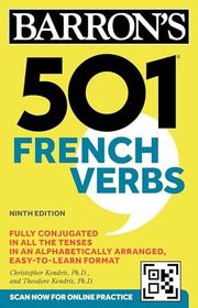 Book cover for "501 French Verbs" by Christopher Kendris and Theodore Kendris