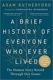 Book cover for "A Brief History of Everyone Who Ever Lived" by Adam Rutherford