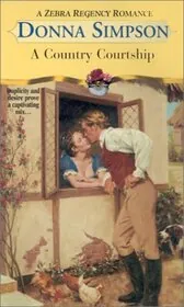 Book cover for "A Country Courtship" by Donna Lea Simpson