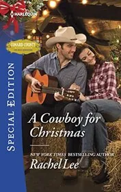 Book cover for "A Cowboy for Christmas" by Rachel Lee