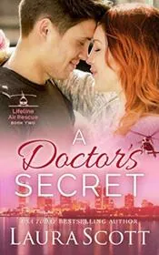 Book cover for "A Doctor's Secret" by Laura Scott